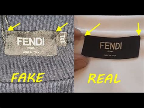 how to spot fake fendi t shirt|real vs false fendi.